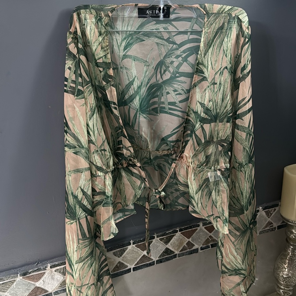 Tie front blouse